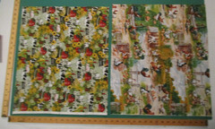 Cotton Quilt Fabric Lot of 4 FQs Farm Chicken Cow Pig Barns