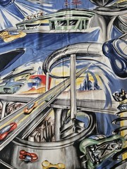 Vintage – Robert Kaufman Future World Cotton Fabric – 1.333 Yards