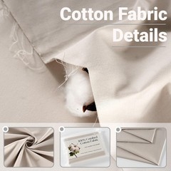 100% Combed Cotton Fabric by The Yard, 66 inches Wide, Premium Soft Breathabl…