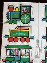 Vintage Spring Mills Animal Christmas Zoo circus Train Cut And Sew Pillows