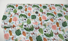 Timeless Treasures quilt-craft fabric FLORAL FOREST 2 yds (dfn-3432) Woodland