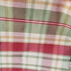 Multi White Red Green Fabrics Timeless Stripe Plaid 45″x2.5 Yards