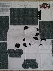 Spring Industries Plush Daisy The Cow Fabric Panel