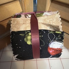 Jelly Roll 2.5 X 42” Beige Black Wine Fabric