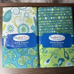 Quick Cuts Super Singles Fabric Cut Two 1-Yard Pieces Lot Of 2 36”x42” Brand New