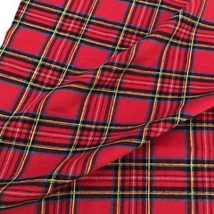 8 Pcs 18×22 Inch Red Plaid Fat Quarter Fabric 18 x 22 Inch,