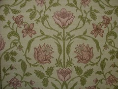 Jacquard Curtain Upholstery Fabric ARCHIVE COLLECTION FADED ROSE Cushion Blind