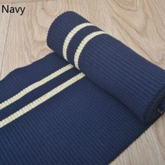 1x Rib Knitted Stretch Stripe Fabric Cuffs Waistband Leg Arms Edging Trim Crafts