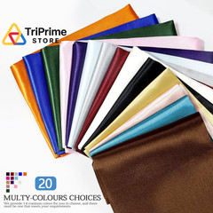 VACVELT Charmeuse Satin Fabric by The Yard, 60 Inch Wide Black 3 Yards,