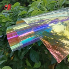 Iridescent Holographic Transparent PVC Fabric Vinyl Material Bow Bag Craft DIY