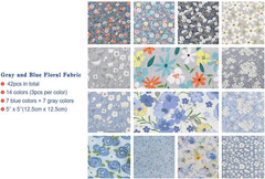 Charm Packs for Quilting 5 Inch Clearance, Quilting Cotton Fabric Squares Precut