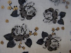 Cotton Fabric Gray Ross Flower By Jo Ann 44″ X 54” No:115