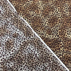 Cheetah Leopard Print Cotton Quilting Weight Fabric BTHalfY #36