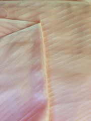 By The Yards 70% Silk 30%Cotton Striped Satin Fabric 45”width Dress Blouse Shirt