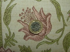 Jacquard Curtain Upholstery Fabric ARCHIVE COLLECTION FADED ROSE Cushion Blind
