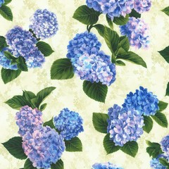 KAUFMAN – Hydrangea Grace by Studio RK – Main – Natural 1/4yd