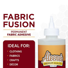Fabric Glue Aleenes Permanent Washable Adhesive No Sew Denim Cotton Polyester