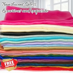 GCVOPTON 11Yd Black Organza Fabric