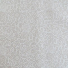 Yard ~ Smithsonian Wild Flowers Silhouette, Cream~ $3.99 Ships ANY Amount Fabric