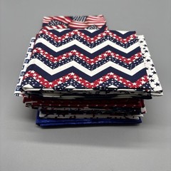 American Flag Patriotic Quilting Fabric Fourth Of July July