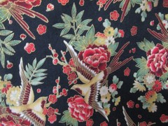 Robert Kaufman Fabrics Imperial Collection Black ORIENTAL COTTON FABRIC 1YX42