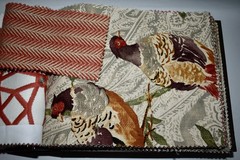 Big FABRIC SAMPLE BOOK Red Spice SEDONA Autumn 45pcs LOT Print Embroidery Woven