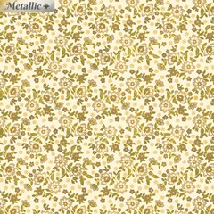 Radiance Quilt Fabric by Kanvas Radiant Mini Blossoms Cream/Tan 9746M-70