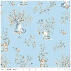 Riley Blake Blue Escape Coastal Quilting Fabric by the yard Cotton Sky Blue