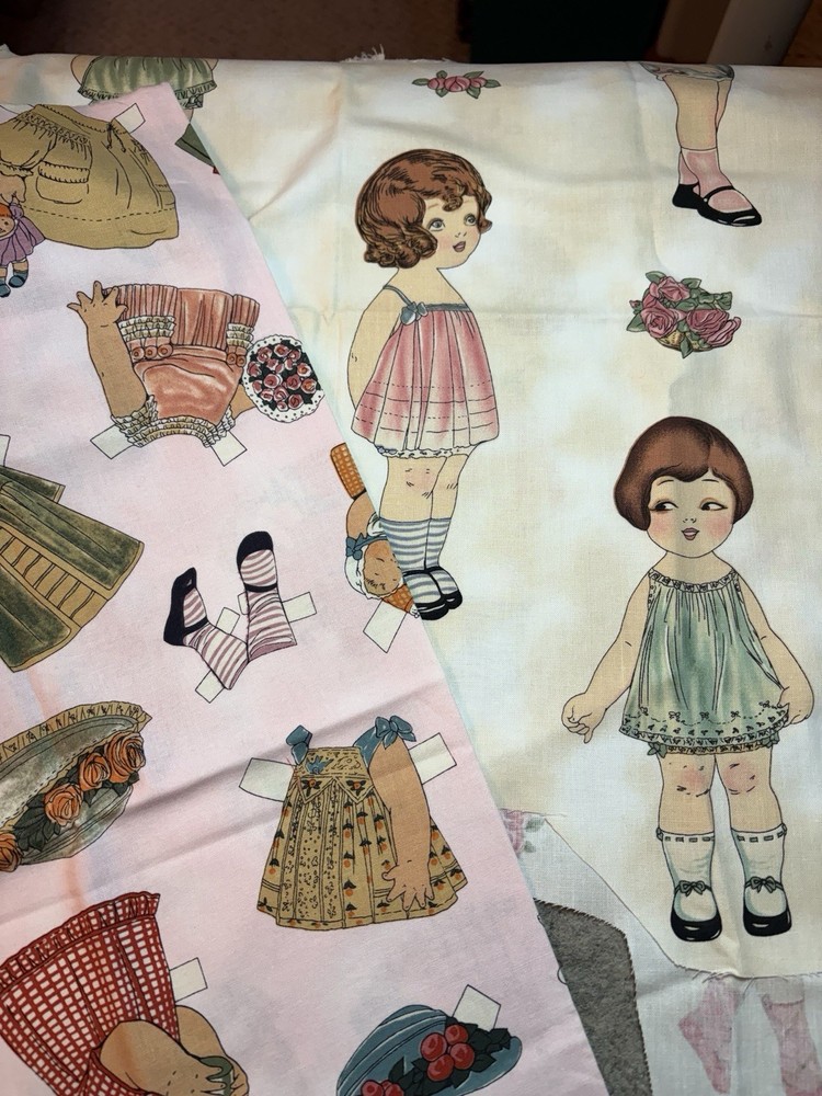 Windham Fabrics Presents Paper Dolls #28117 2 pieces dolls and dresses