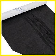 17×72 inch Black Suede Fabric Wrap, Self-Adhesive Microfiber and Synthetic S…