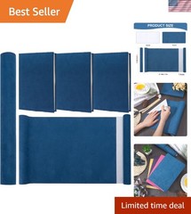 Luxurious Sailor Blue Suede Fabric for Bookbinding & Scrapbooking – 51 x 11.8