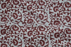 Floral Hand Block 7 Yard 100%Cotton Fabric NO TARRIF CHARGES 100%✅ZK-382