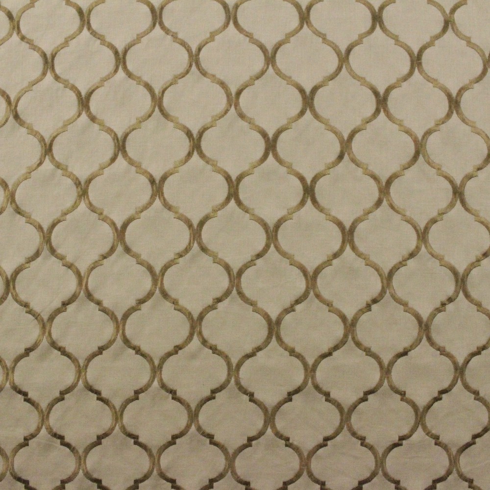 RICHLOOM ORNELLA DRIFTWOOD EMBROIDERED TRELLIS MULTIPURPOSE FABRIC BY YARD 47″W