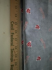 Boston Red Sox Cotton Fabric 4 Yards And 26 Inches Base Ball