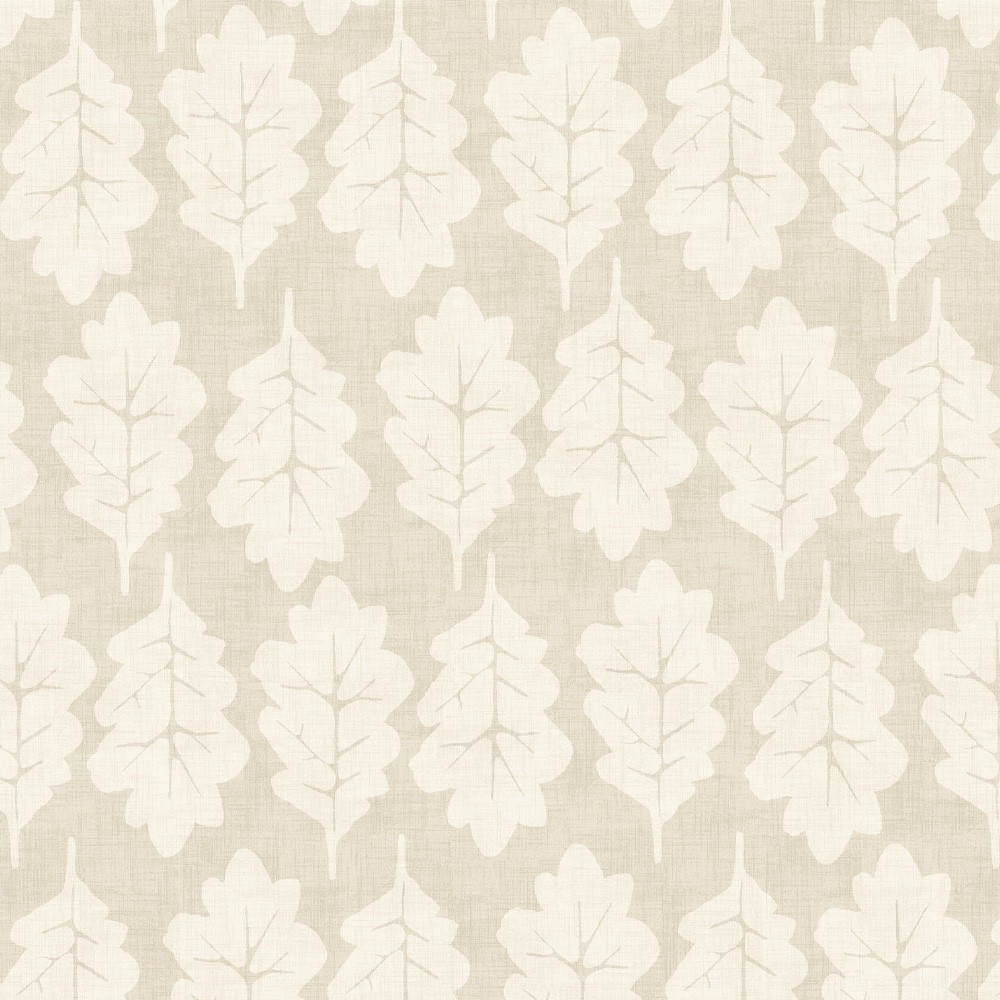 iLiv 100% Cotton Fabric 1.7 Metres Oak Leaf Pebble Cushion Curtain Upholstery
