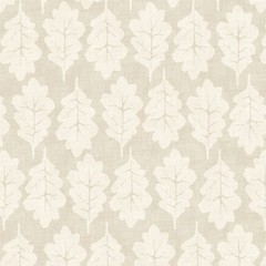 iLiv 100% Cotton Fabric 1.7 Metres Oak Leaf Pebble Cushion Curtain Upholstery