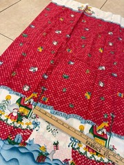 Noah Noel Border Santa Animals Boat Red Checker Daisy Kingdom 2 Yards