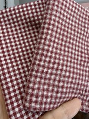 10 pcs Rustic Yarn Dyed Cotton Stripe Gingham Fabric 14” x 21” Sewing Craft