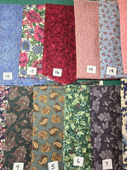 YOUR CHOICE: SCRAPS, FQs 1/4 Yds paisley floral calico cotton quilting Fabric