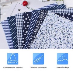 7pcs 50x50cm Cotton Fabrics DIY Floral Dots Assorted Pre-Cut Quarters Bundle …