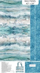 24″ X 44″ Panel Lightweight Canvas Bag Panel Sea Breeze Fabric Panel D456.22