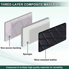 Quilted Vinyl Faux Leather 63″ Wide 6mm Foam Car Headliner Upholstery 1 Yard