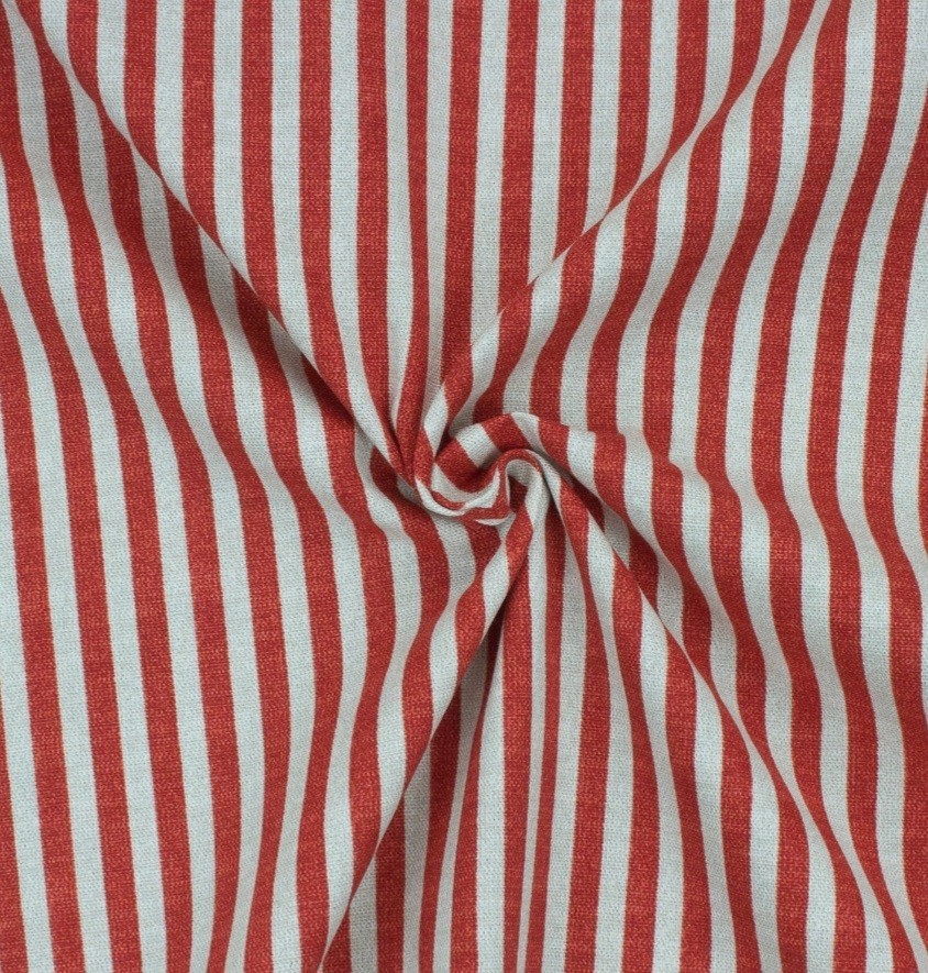 Red White Striped Cotton Twill Fabric Precut 2yd x 45in Patriotic Flag Crafts