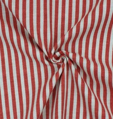 Red White Striped Cotton Twill Fabric Precut 2yd x 45in Patriotic Flag Crafts