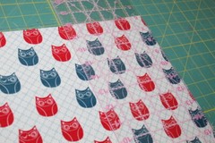 {Red White & Blue} Owls OWL Print Fabric FAT QUARTER [100% COTTON] FQ Quilting
