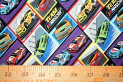 TEAM NASCAR COLORFUL PICTORAL RACING – 100% COTTON FABRIC