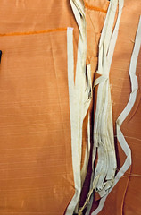 VTG Orange Medium Weight Fraile Synthetics Blend 46″X136″ Home Decor Etc.