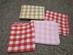 Polycotton Blend Quilting Crafting Fabric Mixed Lot Multicolor Gingham