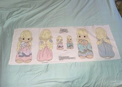 SEW & STUFF ANGEL FABRIC PANEL PILLOWS PRECIOUS MOMENTS BOY GIRL DOLLS VINTAGE