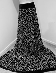 Black Silver Stretch Velvet Sequins Embroidery fabric 60” Width Sold By Yard
